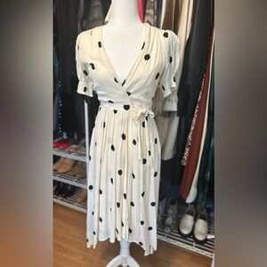 🎉HP HOST PICK🎉 Anthropologie Maeve Breanna Polka Dot Wrap Dress - 6p